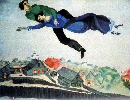 Mark Chagall Over the town